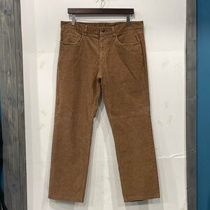 Brooks Brothers Men Corduroy Pants Sz 36X30 Tan Minimalist‎ Neutral Academia